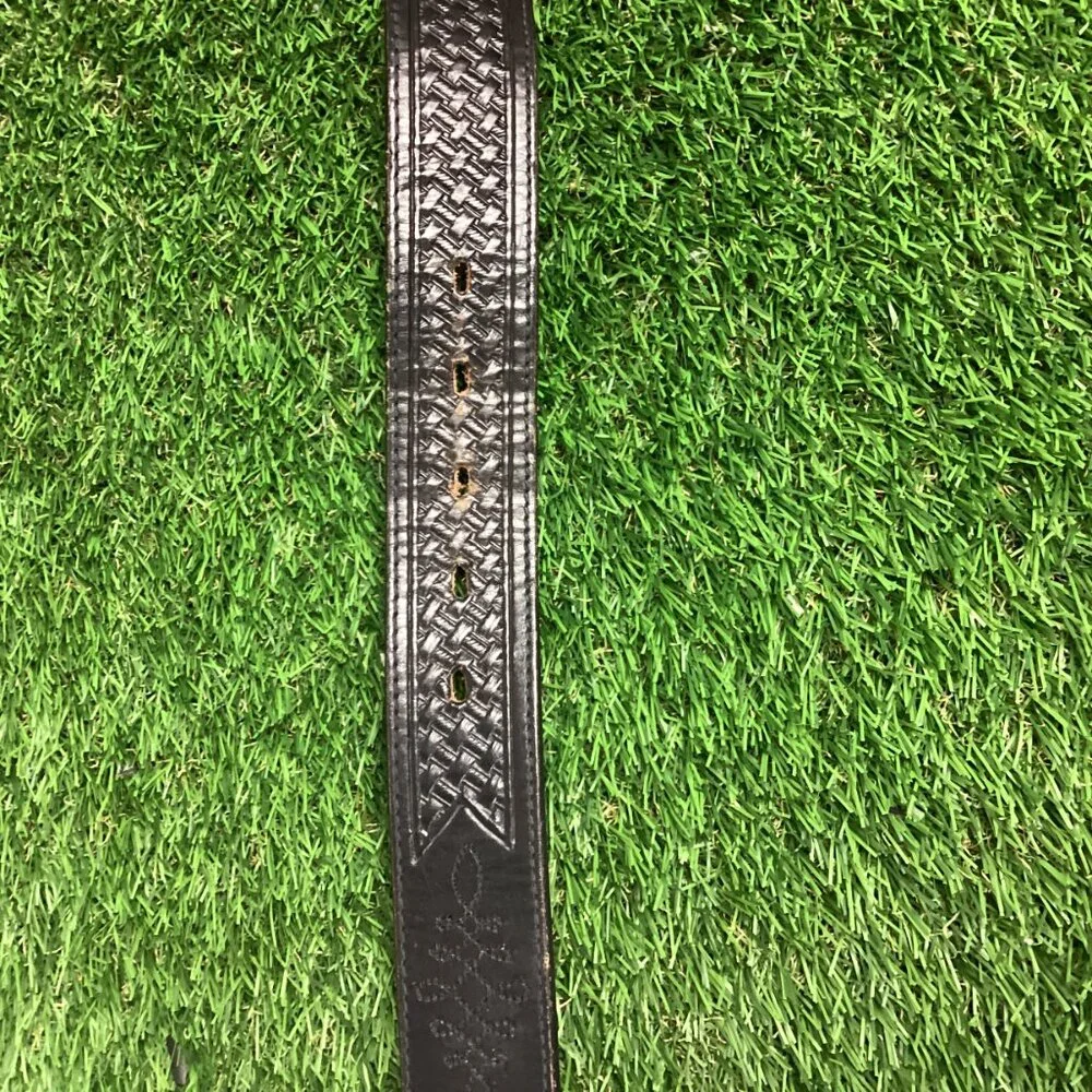 Vintage Silver Creek Western Leather Belt 38